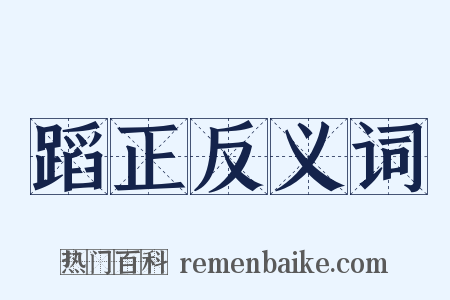 蹈正反义词是什么意思的图片